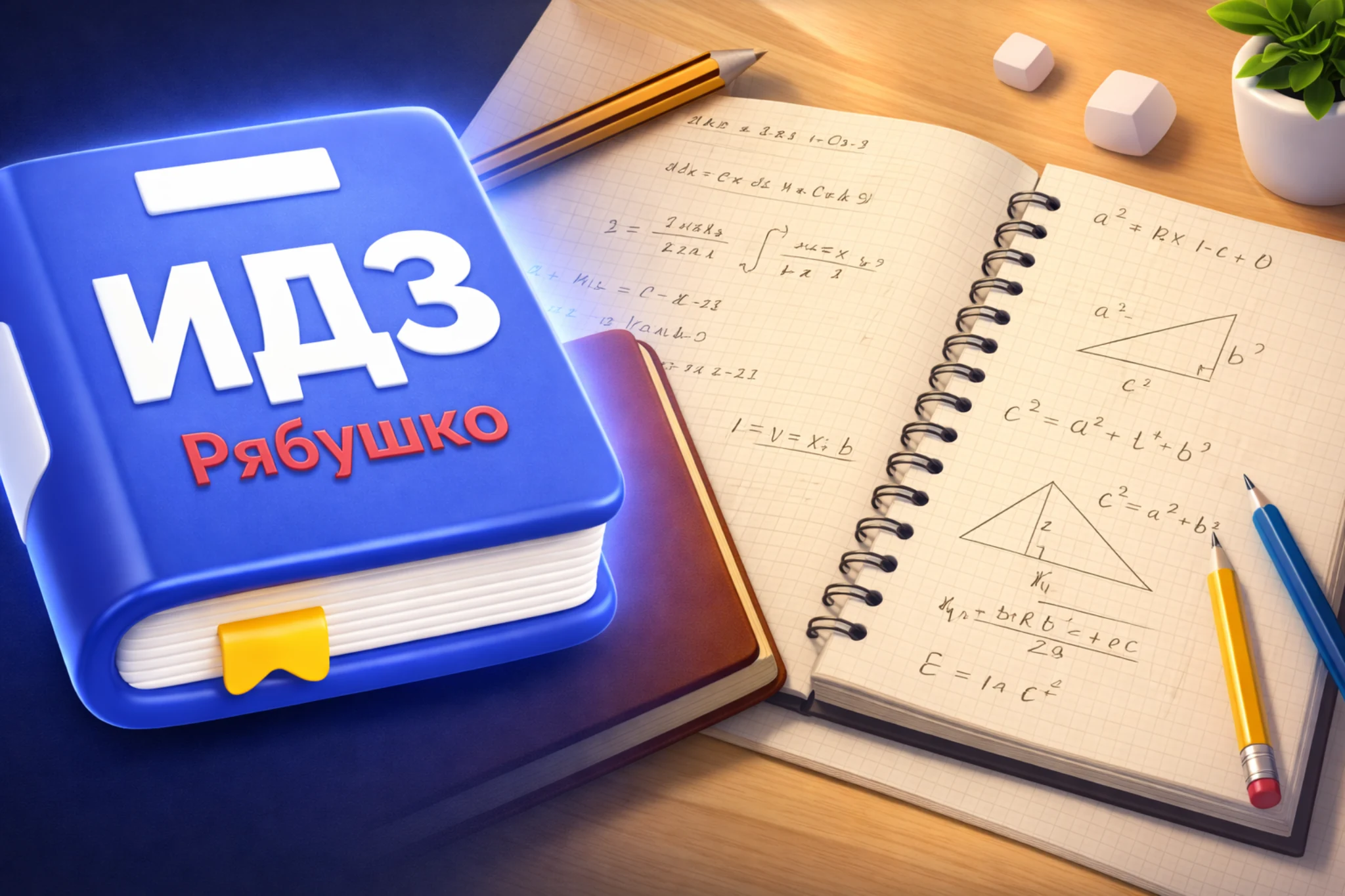 ИДЗ Рябушко Решебник: иконка приложения и скриншот учебного интерфейса